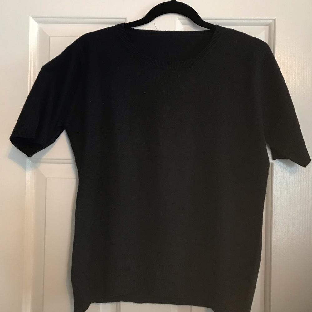 Black cashmere sweater